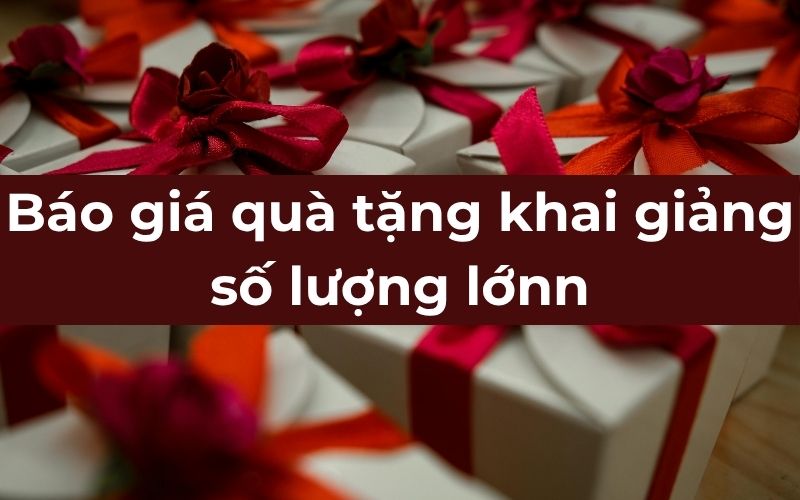 Quà Tặng Khai Giảng Ý Nghĩa Thiết Thực Cho Năm Học Mới Báo giá quà tặng khai giảng số lượng lớn – Đầu tư thông minh cho sự kiện