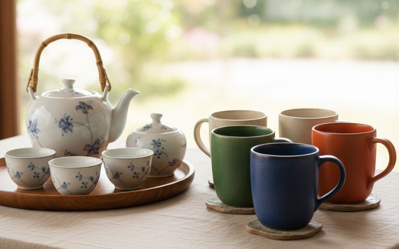 50+ Gợi Ý Quà Tặng Sinh Nhật Công Ty, Kỷ Niệm Thành Lập Bạn Nên Tham Khảo Bộ ly trà ấm sứ quà tặng sinh nhật công ty ý nghĩa