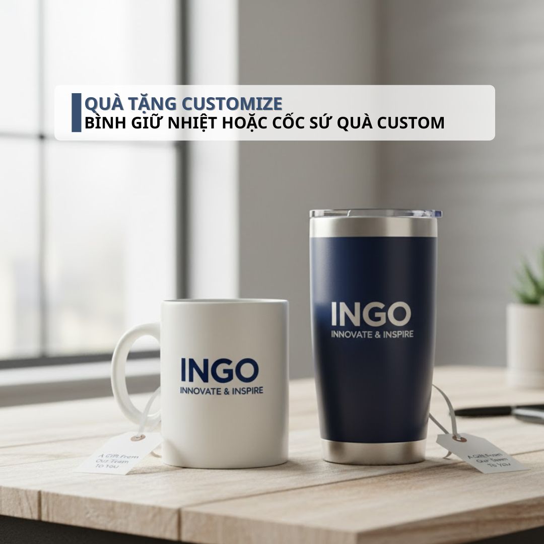 Top 10+ Quà Tặng Customize Theo Yêu Cầu Từng Thương Hiệu Bình Giữ Nhiệt Hoặc Cốc Sứ Quà Custom