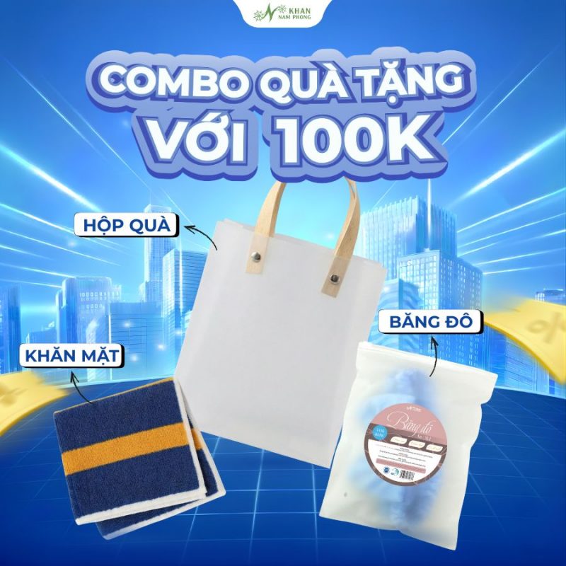 Set combo quà tặng với 100k, 200k và 500k