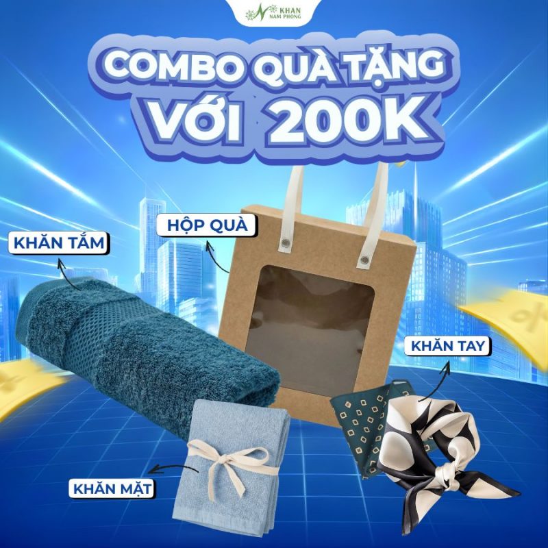 Set combo quà tặng với 100k, 200k và 500k