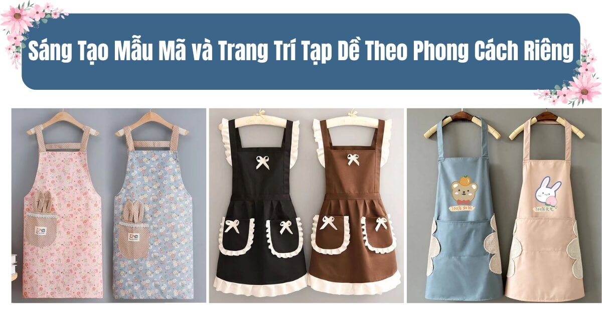 Sáng Tạo Mẫu Mã và Trang Trí Tạp Dề Theo Phong Cách Riêng