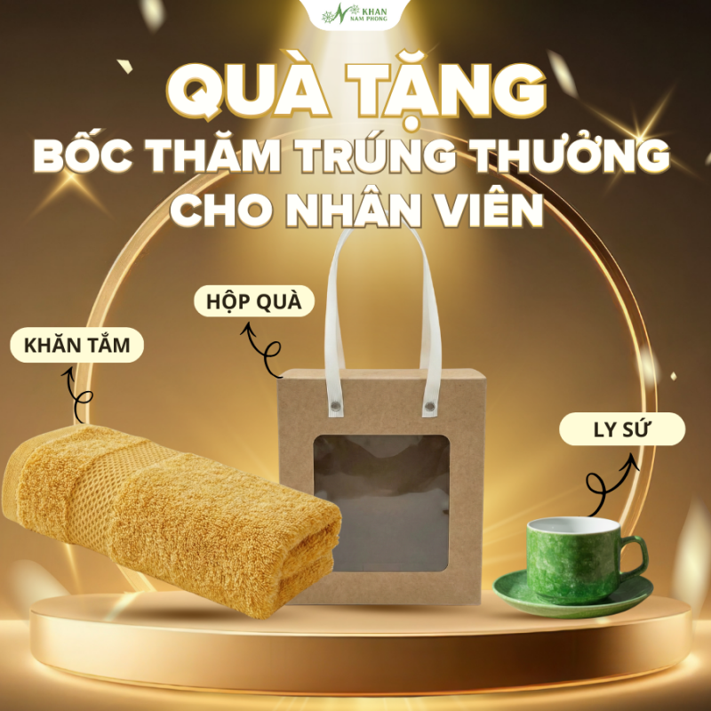 Set combo quà bốc thăm trúng thưởng cho nhân viên
