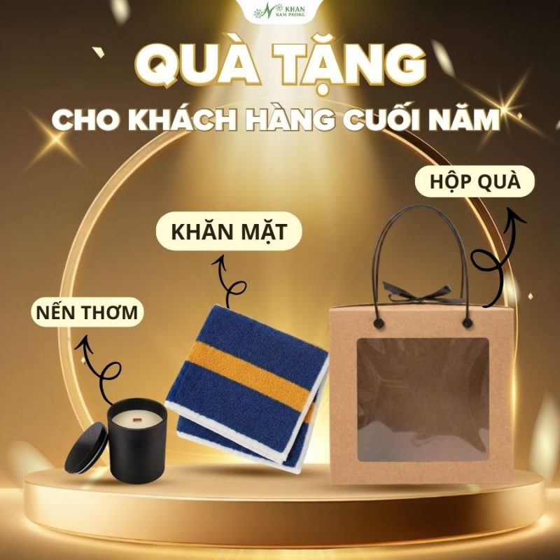 Khăn combo quà tặng cho khách hàng cuối năm