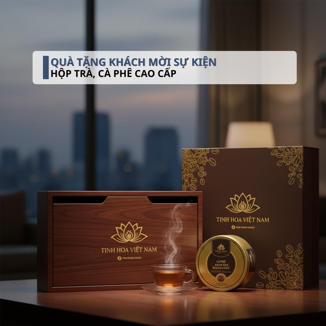 Quà Tặng Khách Mời Sự Kiện - Hộp Trà, Cà Phê Cao Cấp