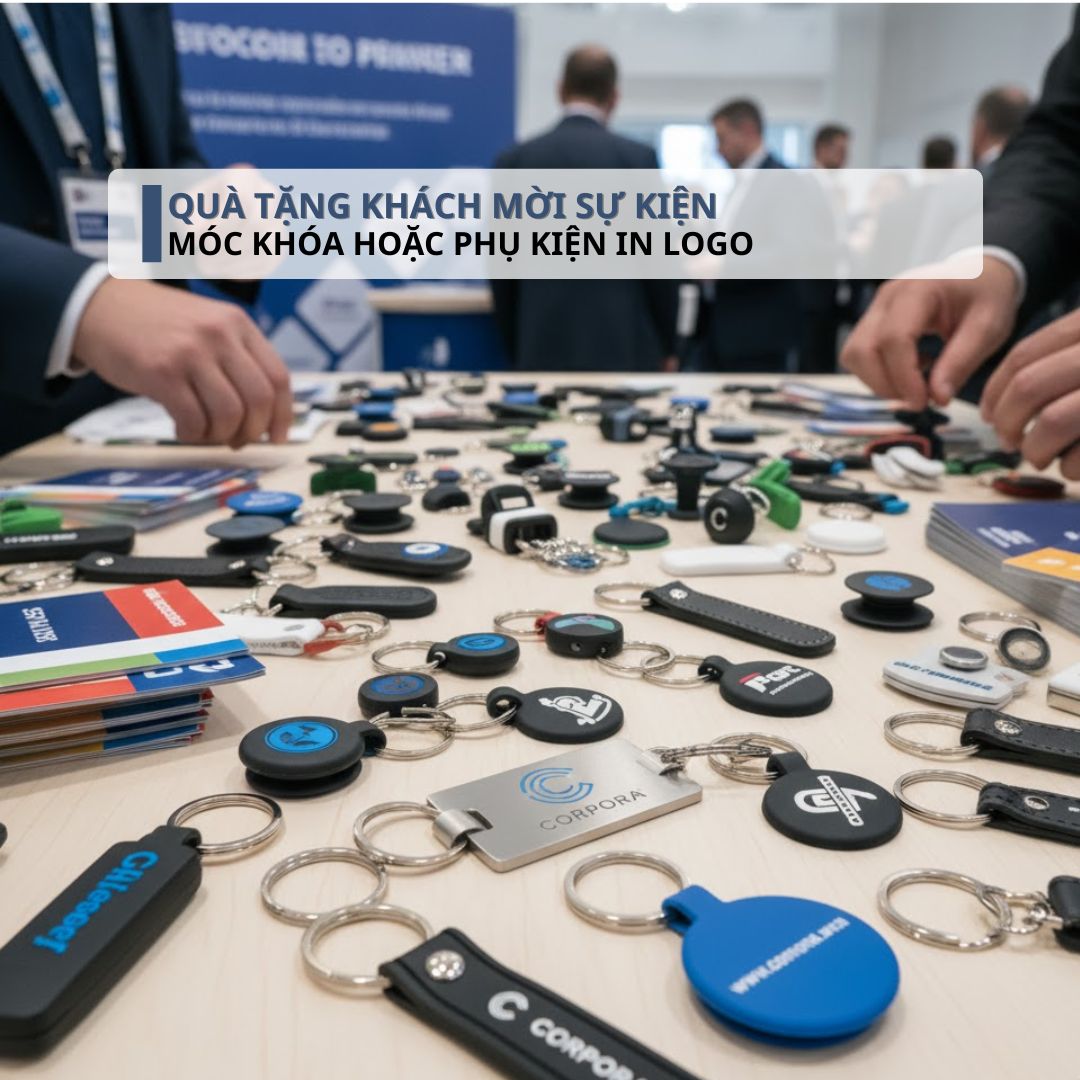 Quà Tặng Khách Mời Sự Kiện - Móc Khóa Hoặc Phụ Kiện In Logo