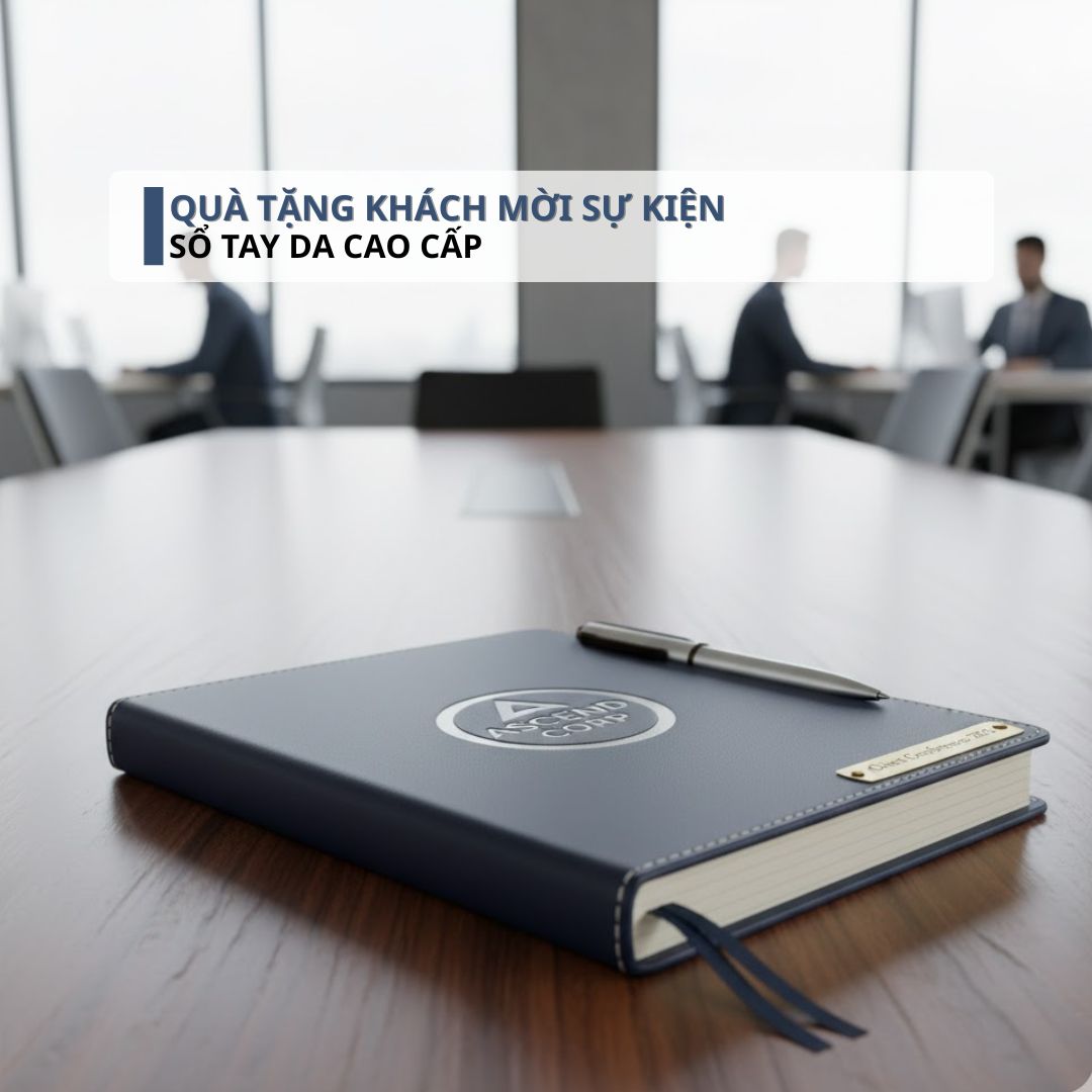 Quà Tặng Khách Mời Sự Kiện - Sổ Tay Da Cao Cấp