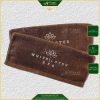 Khăn Làm Nail Pedicure, Manicure Màu Nâu Và Vàng Bò Thêu Logo White Lotus Spa