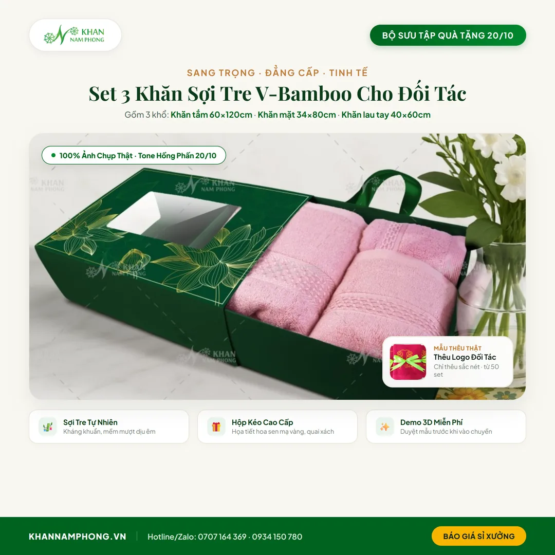 Top các combo set khăn quà tặng khai trương spa thẩm mỹ viện được ưa chuộng nhất