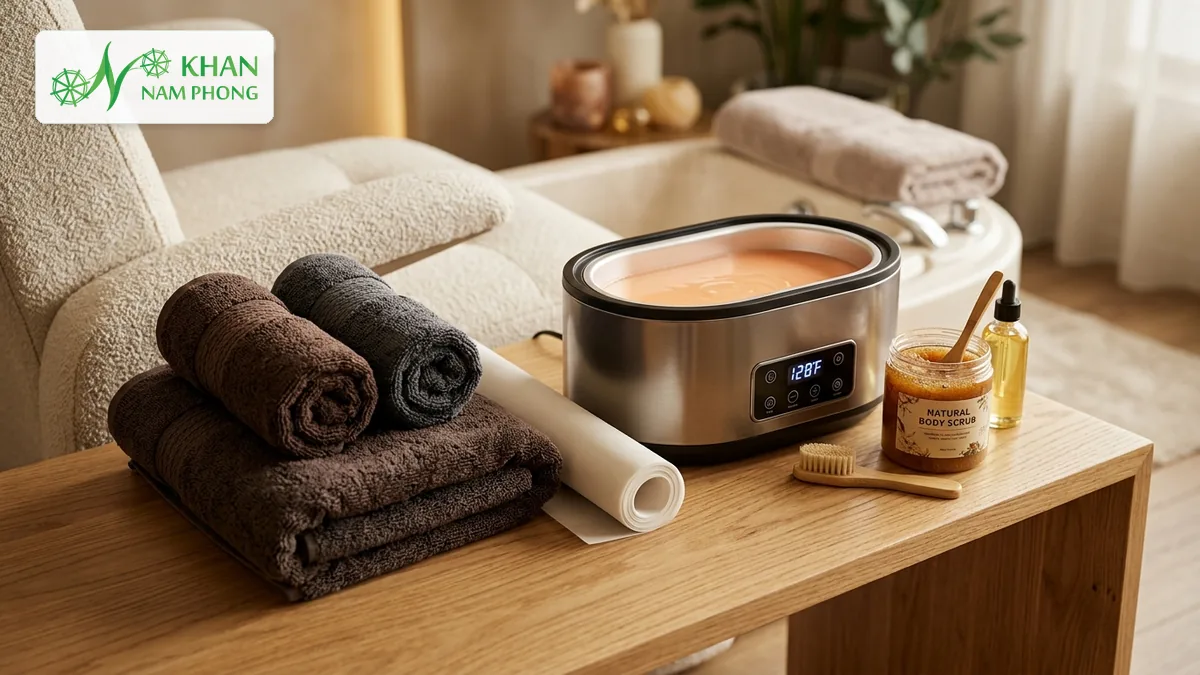 Cách tẩy sạch sáp Paraffin dính trên khăn ủ chân Pedicure tiệm nail