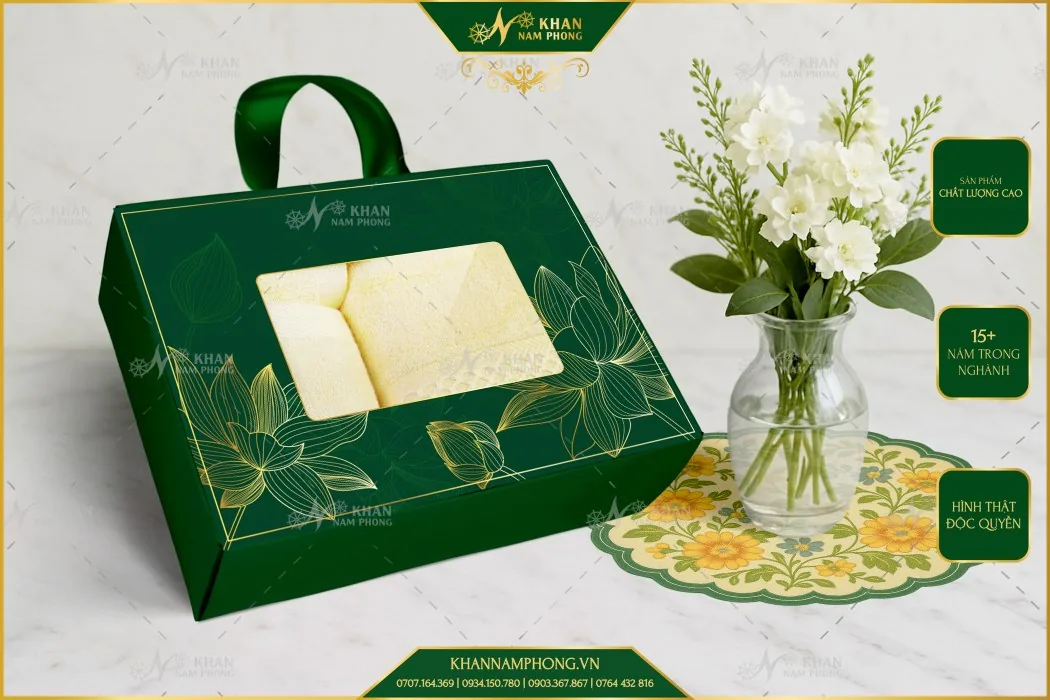 Hộp quà tặng đóng gói gọn gàng tinh tế phù hợp cho các chuyến công tác gặp gỡ đối tác