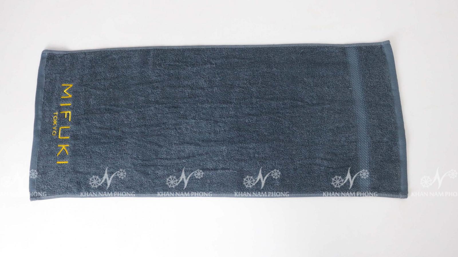 Kích thước khăn spa đo trên khăn cotton 34x80cm trải phẳng tại nhà máy Nam Phong