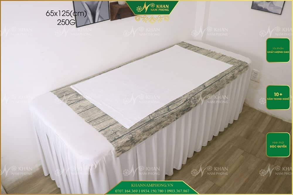 [HÀNG LOẠI A] Khăn Tắm Khách Sạn 65cm*125cm Màu Trắng Dày Dặn - Trọng Lượng 250g