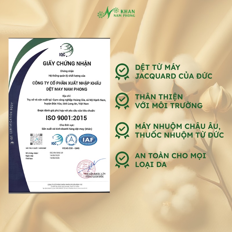 Chứng Nhận Iso 9001:2015 Chứng nhận ISO 9001:2015