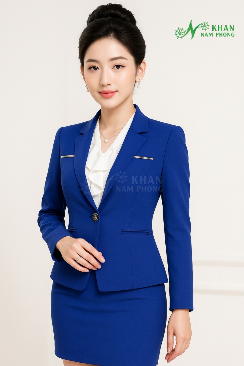 Đồng Phục Lễ Tân Nhà Hàng Nữ Dạng Vest