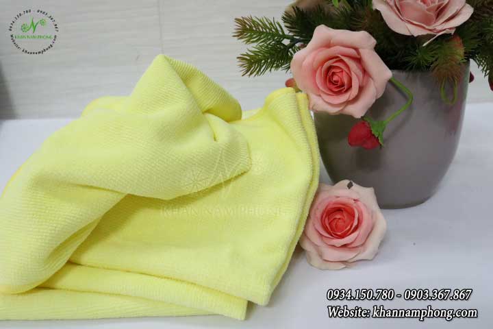Khăn Lau Ô Tô, Xe Máy Chuyên Dụng Màu Vàng Microfiber Khăn Lau Ô Tô, Xe Máy Chuyên Dụng Màu Vàng Microfiber