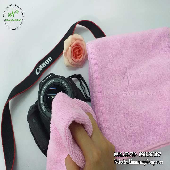 Khăn Lau Chuyên Dụng Màu Hồng Microfiber Khăn Lau Chuyên Dụng Ô Tô, Xe Máy Màu Hồng Microfiber