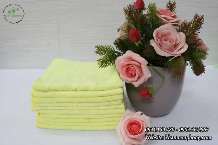 Khăn Lau Ô Tô, Xe Máy Chuyên Dụng Màu Vàng Microfiber Khăn Lau Ô Tô, Xe Máy Chuyên Dụng Màu Vàng Microfiber