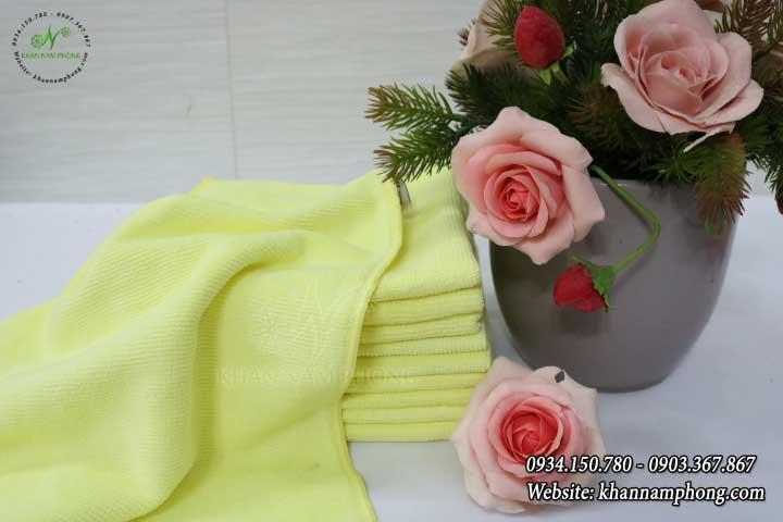 Khăn Lau Ô Tô, Xe Máy Chuyên Dụng Màu Vàng Microfiber Khăn Lau Ô Tô, Xe Máy Chuyên Dụng Màu Vàng Microfiber