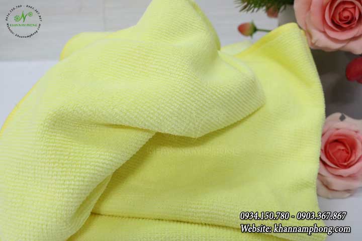 Khăn Lau Ô Tô, Xe Máy Chuyên Dụng Màu Vàng Microfiber Khăn Lau Ô Tô, Xe Máy Chuyên Dụng Màu Vàng Microfiber