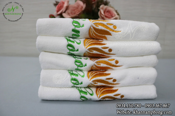 Khăn Gội Đầu Spa, Salon Tóc Microfiber 35X75Cm Màu Trắng Thêu Logo Khăn Gội Đầu Spa, Salon Tóc Microfiber 35x75cm Màu Trắng Thêu Logo