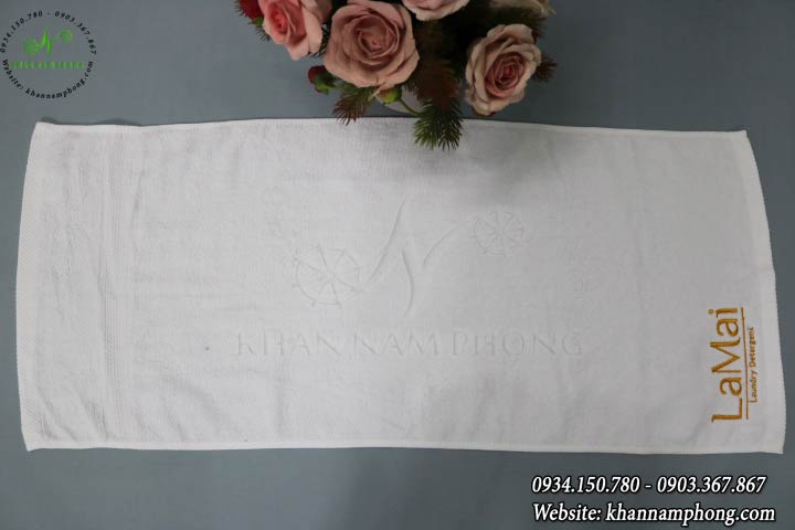 khăn Spa, Khăn Quấn Tóc 100% Cotton Thêu Logo Lamai 34x80cm (Dày dặn) khăn Spa, Khăn Quấn Tóc 100% Cotton Thêu Logo Lamai 34x80cm (Dày dặn)