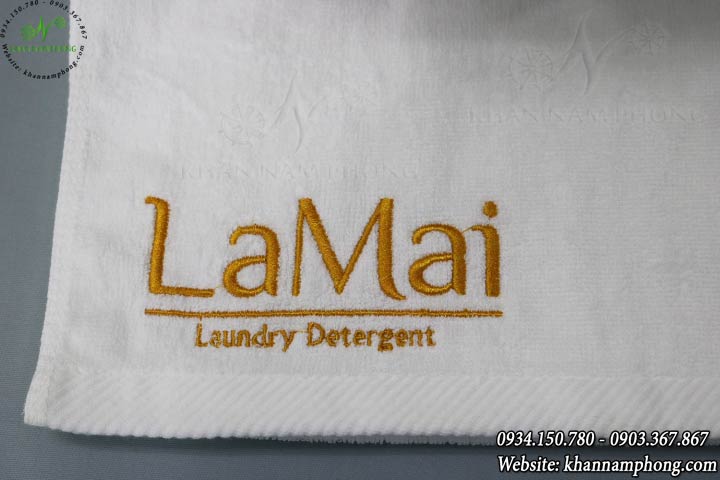 khăn Spa, Khăn Quấn Tóc 100% Cotton Thêu Logo Lamai 34x80cm (Dày dặn) khăn Spa, Khăn Quấn Tóc 100% Cotton Thêu Logo Lamai 34x80cm (Dày dặn)