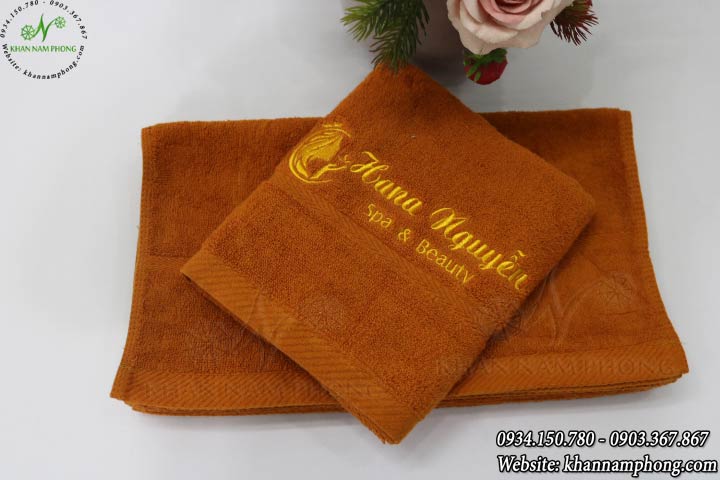 Khăn Mặt Cotton Đa Bò - Khannamphong Mẫu Khăn Nails Hana Nguyễn (Da Bò - Cotton)