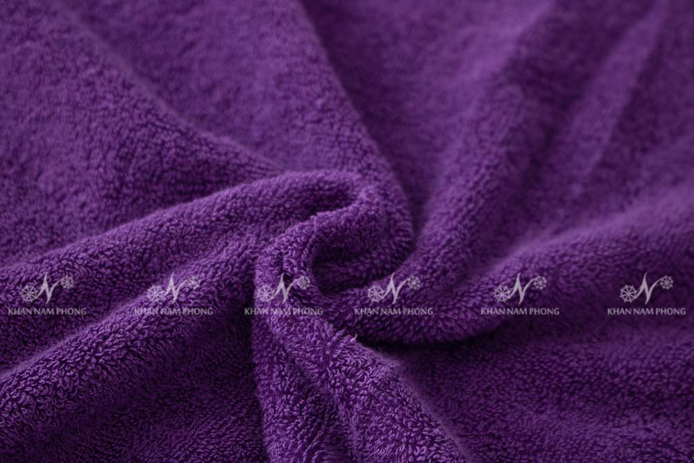 Bộ Khăn Trải Giường Spa Màu Tím 100% Cotton Thêu Logo Bộ Khăn Trải Giường Spa Màu Tím 100% Cotton Thêu Logo