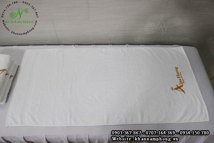 Khantamcottontrang.khannamphong Mẫu khăn body Alisa Hương (Cotton Trắng)