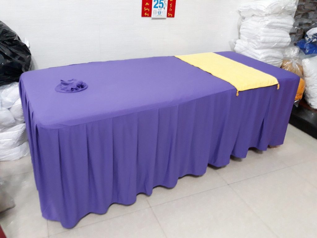 Ga Trải Giường Spa, Massage Thun Hàn Quốc Màu Tím Nhạt Có Khoét Lỗ Ga Trải Giường Spa, Massage Thun Hàn Quốc Màu Tím Nhạt Có Khoét Lỗ