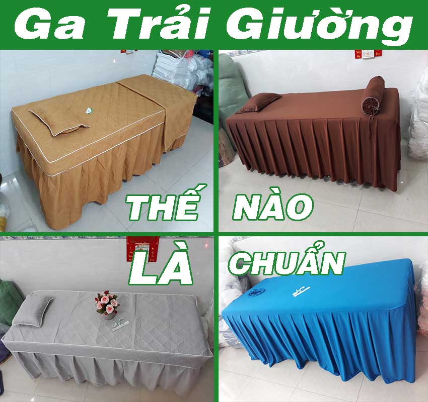10+ Mẫu Ga Trải Giường Spa, Massage Đẹp - Dra Phủ Giường Spa Cao Cấp Ga trải giường spa Nam Phong