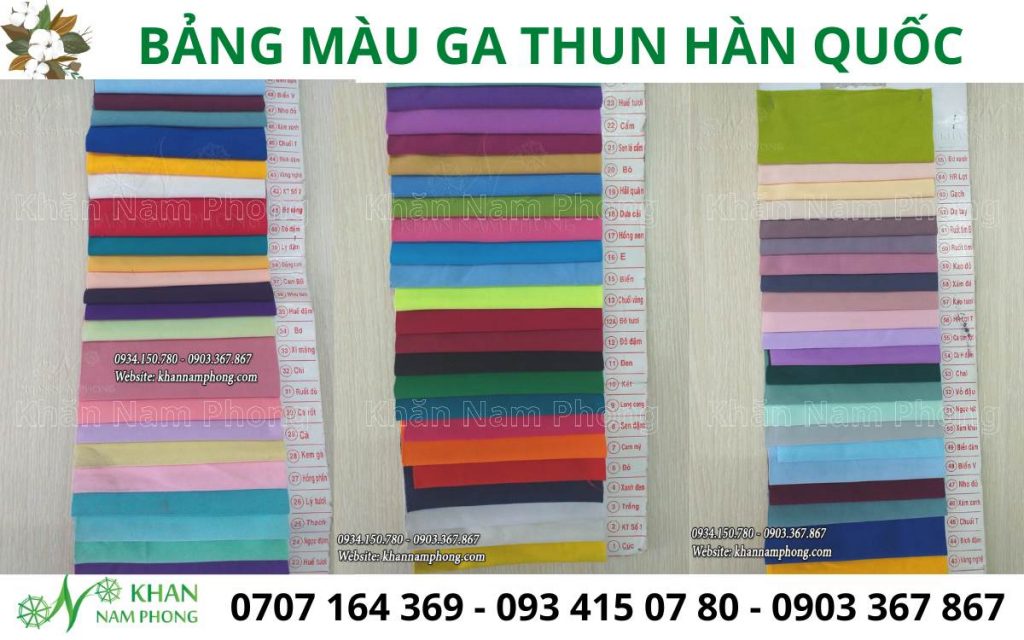 10+ Mẫu Ga Trải Giường Spa, Massage Đẹp - Dra Phủ Giường Spa Cao Cấp Bảng màu ga thun Hàn Quốc