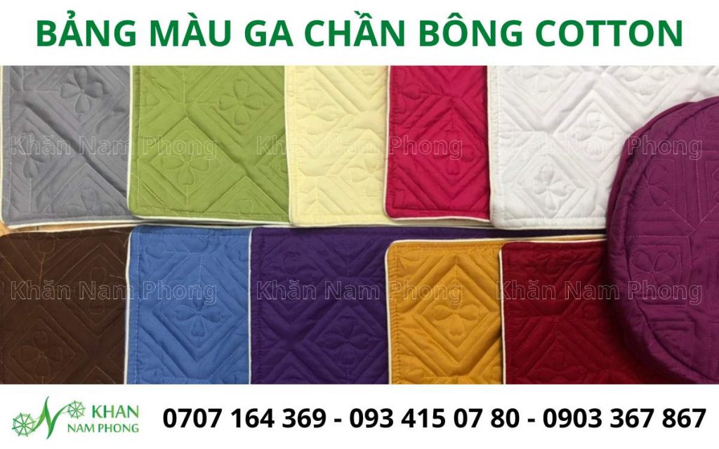 10+ Mẫu Ga Trải Giường Spa, Massage Đẹp - Dra Phủ Giường Spa Cao Cấp Bảng màu ga giường chần bông cotton