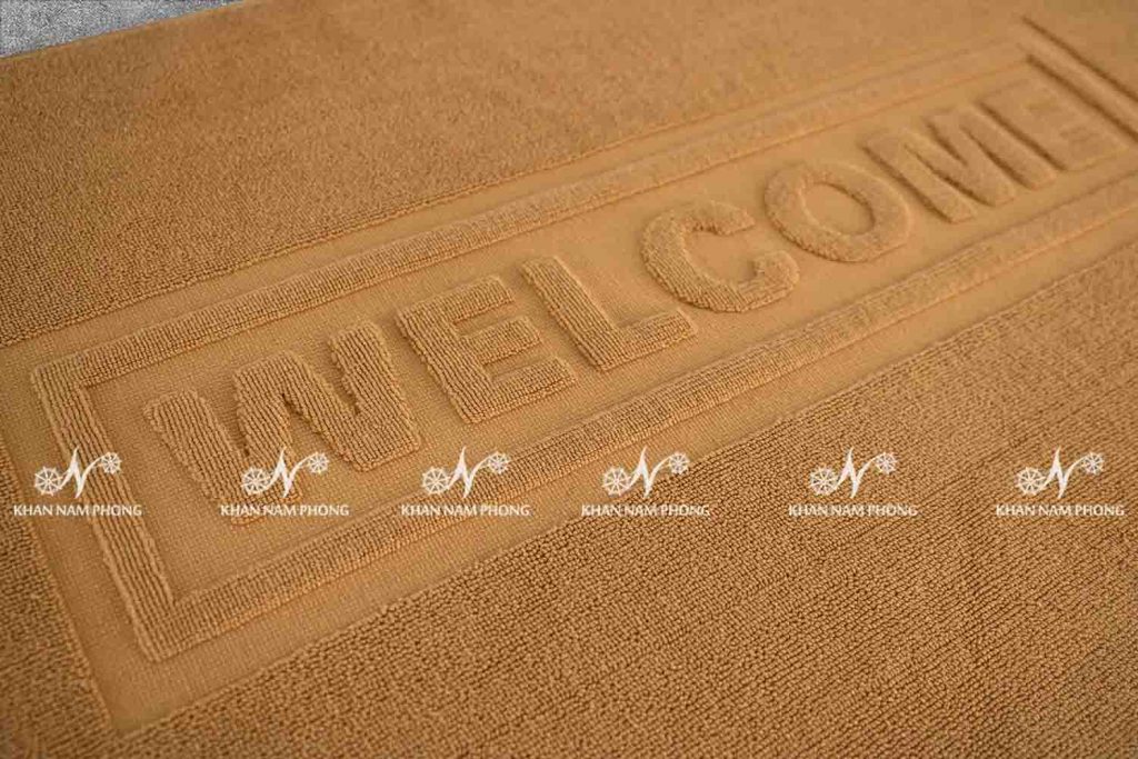KKS- Thảm Chân Khách Sạn Màu Da Bò 45x75cm, 320gr, Có Logo (Loại A) KKS- Thảm Chân Khách Sạn Màu Da Bò 45x75cm, 320gr, Có Logo (Loại A)