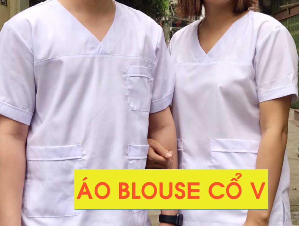 Áo Blouse Cổ Tim (Cổ V) Nam/ Nữ Cao Cấp Màu Trắng – Đồng Phục Spa, Clinic, Tmv, Bệnh Viện Áo Blouse Cổ Tim (Cổ V) Nam/ Nữ Cao Cấp Màu Trắng – Đồng Phục Spa, Clinic, TMV, Bệnh Viện