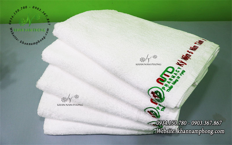 khăn Phamacity Cotton trắng