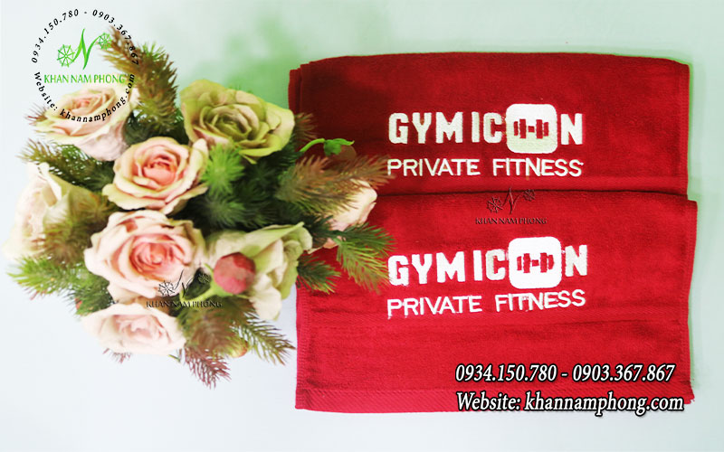 Khăn Thể Thao Tập Gym 100% Cotton Màu Đỏ 34X80Cm Thêu Logo Gym Icon Private Fitness - Giới Thiệu Chung Khăn Thể Thao Tập Gym 100% Cotton Màu Đỏ 34x80cm Thêu Logo Gym Icon Private Fitness - Giới thiệu chung