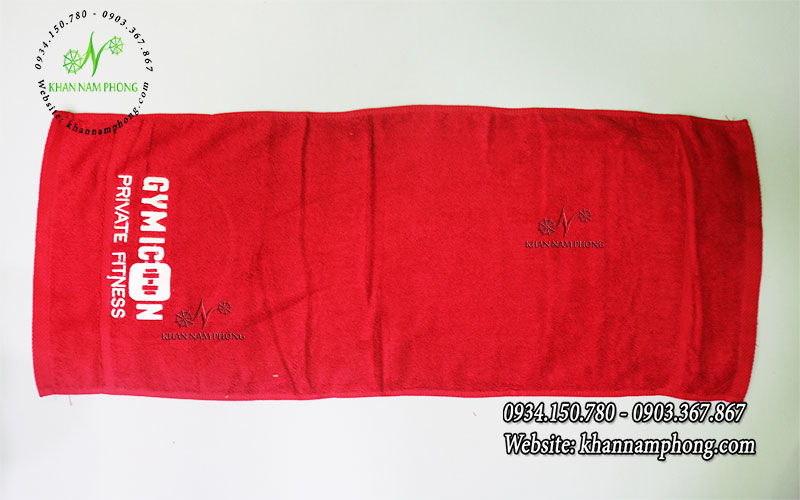 Khăn Thể Thao Tập Gym 100% Cotton Màu Đỏ 34X80Cm Thêu Logo Gym Icon Private Fitness - Chất Liệu 100% Cotton Tự Nhiên - Siêu Thấm Hút, An Toàn Cho Làn Da Vận Động Khăn Thể Thao Tập Gym 100% Cotton Màu Đỏ 34x80cm Thêu Logo Gym Icon Private Fitness - Chất liệu 100% Cotton tự nhiên - Siêu thấm hút, an toàn cho làn da vận động