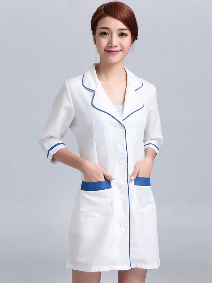 Đồng Phục Áo Blouse Trắng Dạng Vest Cho Bác Sĩ Đồng Phục Áo Blouse Trắng Dạng Vest Cho Bác Sĩ