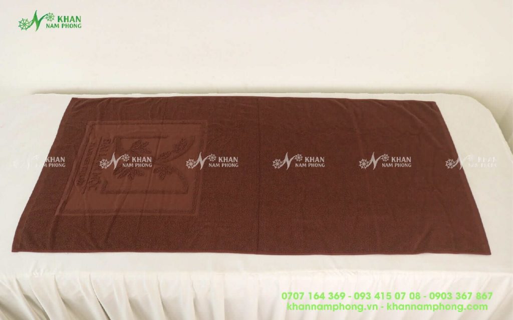 Khăn Bông Tắm 100% Cotton Dập Nổi Logo Đại Lâm Mộc Màu Nâu Socola Khăn Bông Tắm 100% Cotton Dập Nổi Logo Đại Lâm Mộc Màu Nâu Socola