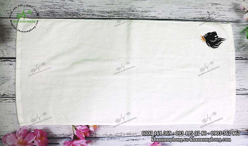 khăn Spa, Khăn Gội 100% Cotton Thêu Logo Sư Tử 34x80cm (Dày dặn) khăn Spa, Khăn Gội 100% Cotton Thêu Logo Sư Tử 34x80cm (Dày dặn)