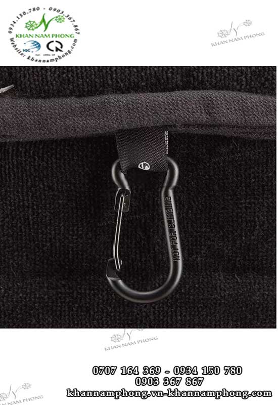 Khăn Lau Golf (Đen - Cotton) Khăn Lau Gofl Màu Đen (Cotton)