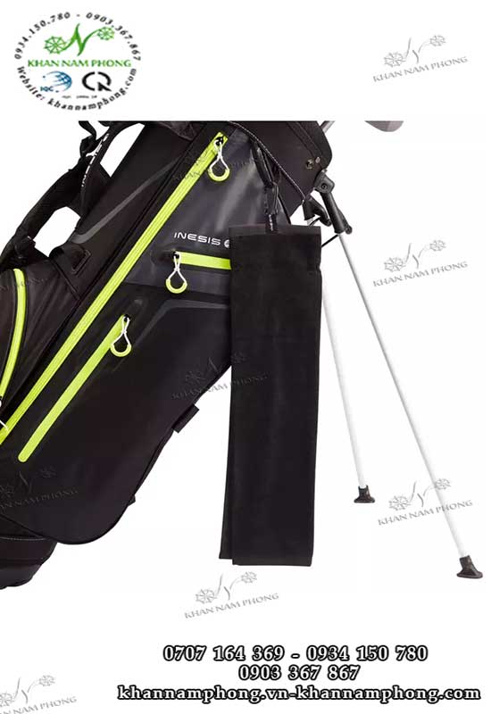 Khăn Lau Golf (Đen - Cotton) Khăn Lau Gofl Màu Đen (Cotton)