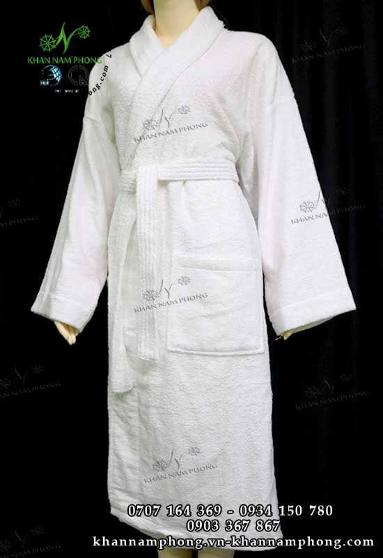 Áo choàng tắm bông cotton