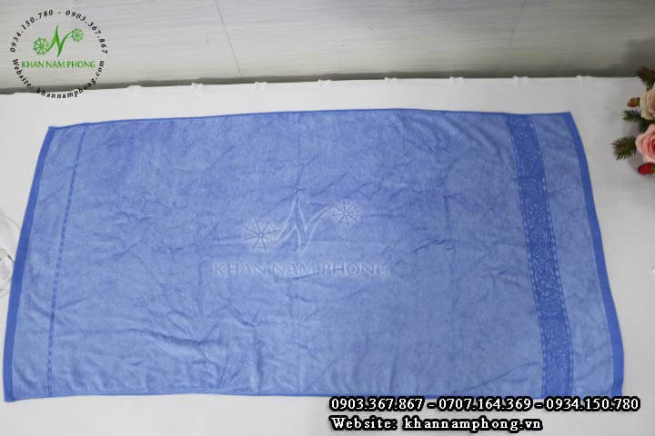 Khăn Tắm Sợi Tre Màu Xanh Dương 70X140Cm Khăn Tắm Sợi Tre Màu Xanh Dương 70x140cm