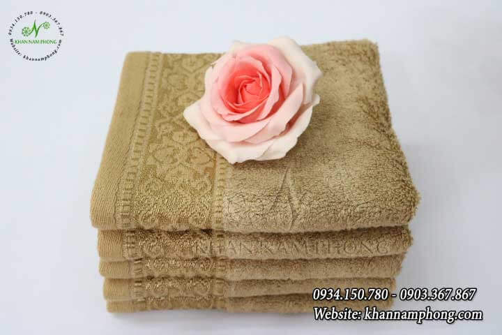 Khăn Mặt Sợi Tre Màu Nâu Nhạt 30x50cm Khăn Mặt Sợi Tre Màu Nâu Nhạt 30x50cm