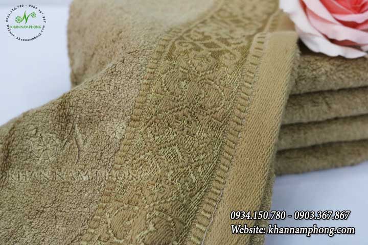 Khăn Mặt Sợi Tre Màu Nâu Nhạt 30x50cm Khăn Mặt Sợi Tre Màu Nâu Nhạt 30x50cm