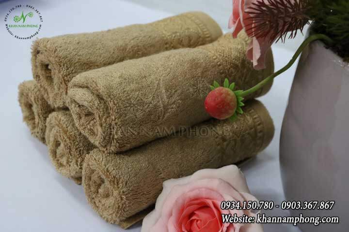 Khăn Mặt Sợi Tre Màu Nâu Nhạt 30x50cm Khăn Mặt Sợi Tre Màu Nâu Nhạt 30x50cm