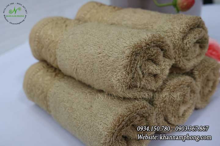 Khăn Mặt Sợi Tre Màu Nâu Nhạt 30x50cm Khăn Mặt Sợi Tre Màu Nâu Nhạt 30x50cm